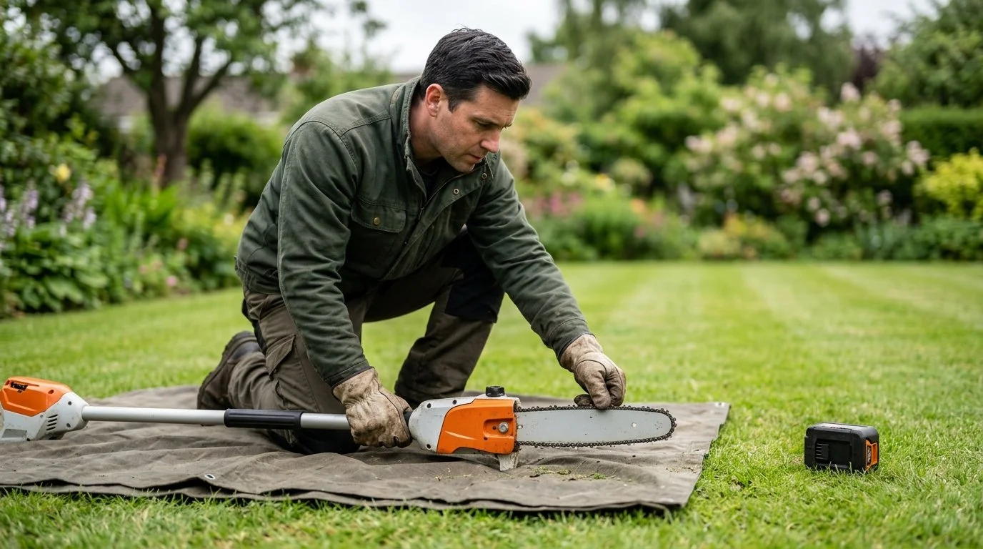 STIHL Pole Saw Chain Not Spinning? 8 Fast Fixes 5 Disconnect the Power and Test the Chain by Hand