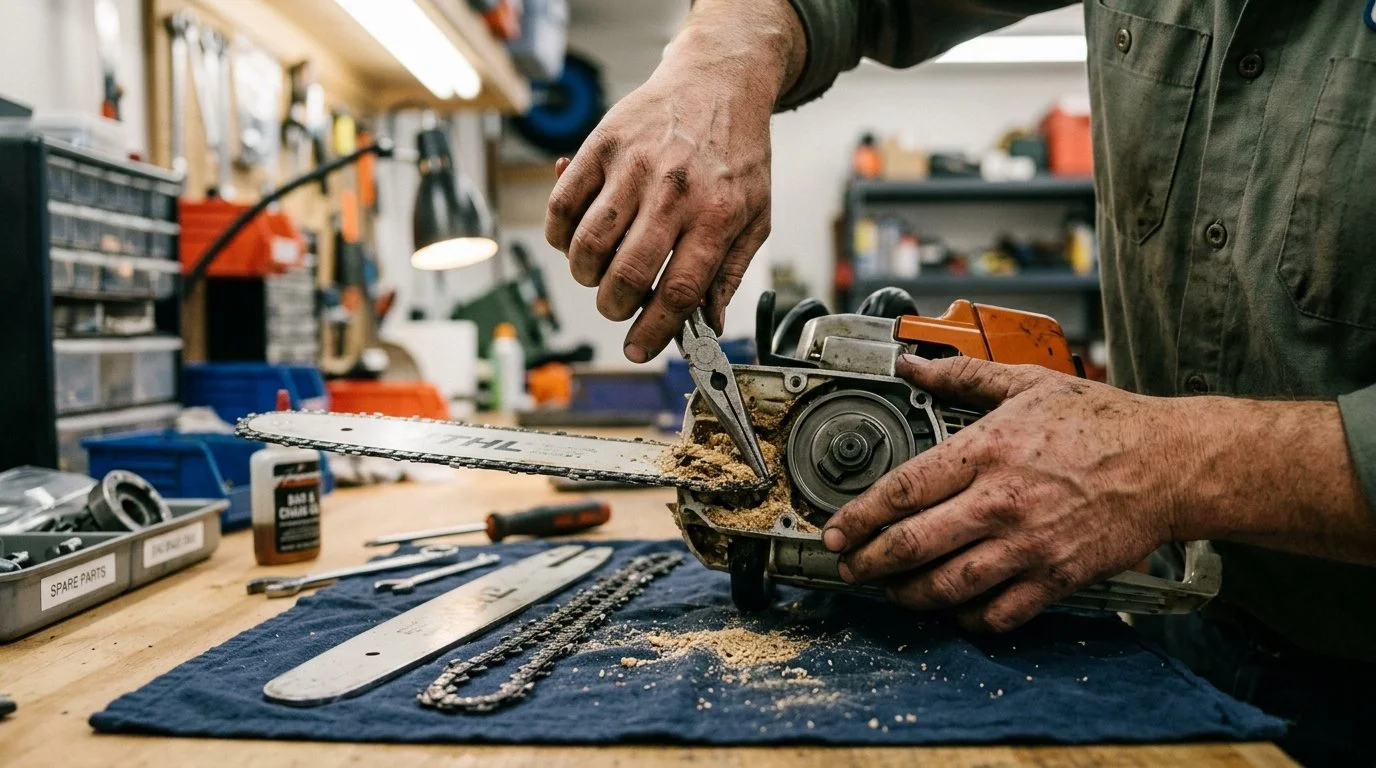 STIHL Pole Saw Chain Not Spinning? 8 Fast Fixes 3 Fixing a STIHL Pole Saw Chain That Is Not Spinning