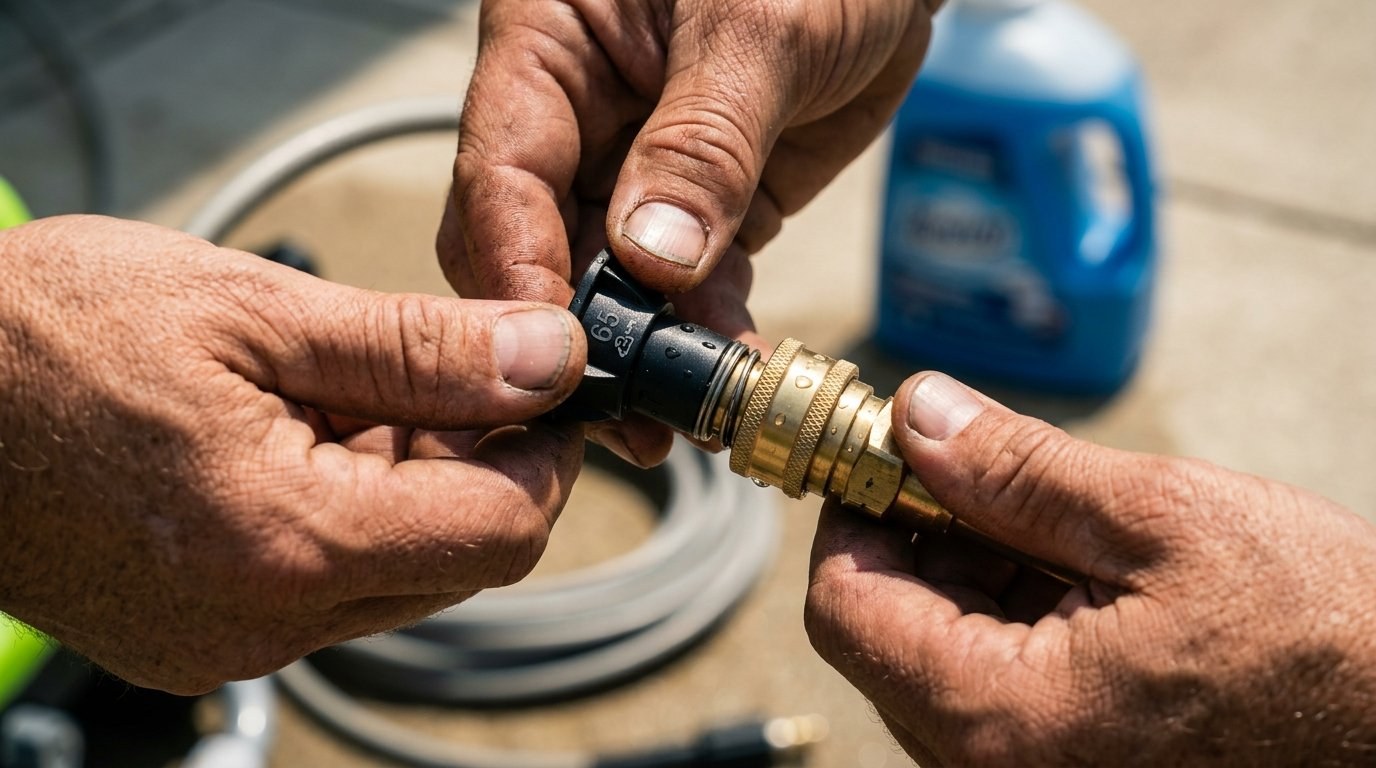 Greenworks Pressure Washer Soap Not Working? Step-by-Step Fix Guide 5 Fix 1: Installing the Low-Pressure Black Soap Nozzle Tip